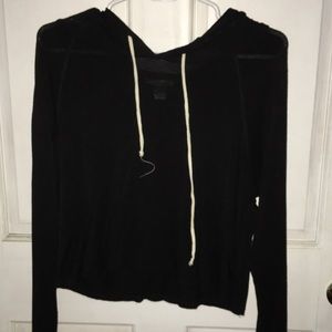 Bozzolo Hooded Black Shirt